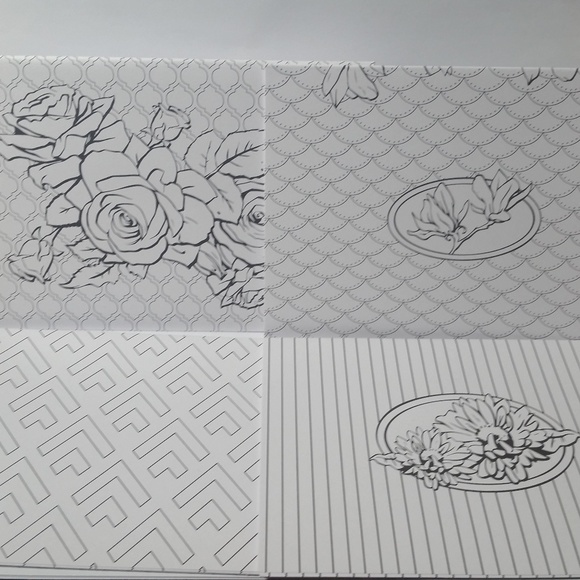 Adult Coloring Stationary Set Floral Bright & Bold - Picture 3 of 9